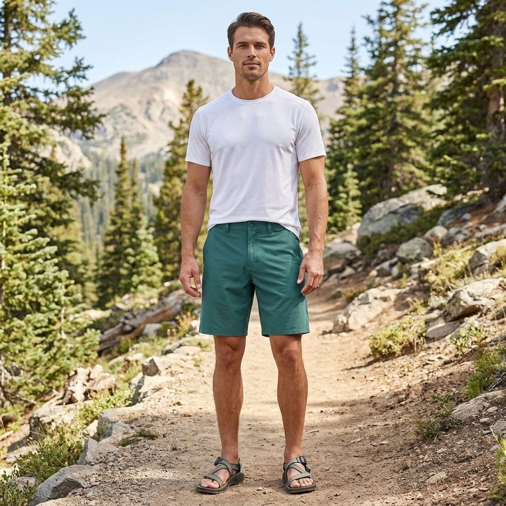 Patagonia Hydro Series Boardshorts Men 30 Blue Green Outdoor Gorpcore Athleisure